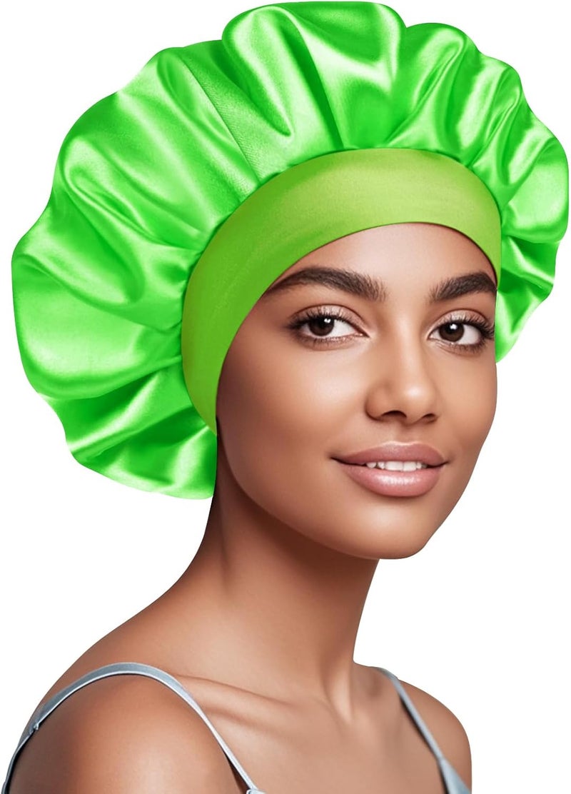 Doitory Store Satin Silk Bonnet for Sleeping, Soft Satin Lined Hair Bonnet for Women, Double Layer Sleep Nightcap - Image 1